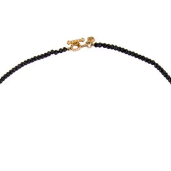 DAVID YURMAN 18K 750 AMAZONITE, CHRYSOPRASE & SPINEL BEAD STRAND NECKLACE